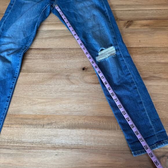 Frame Denim Le Garcon Cooper Relaxed Slim Boyfriend Distressed Jean size 24 - Picture 12 of 12
